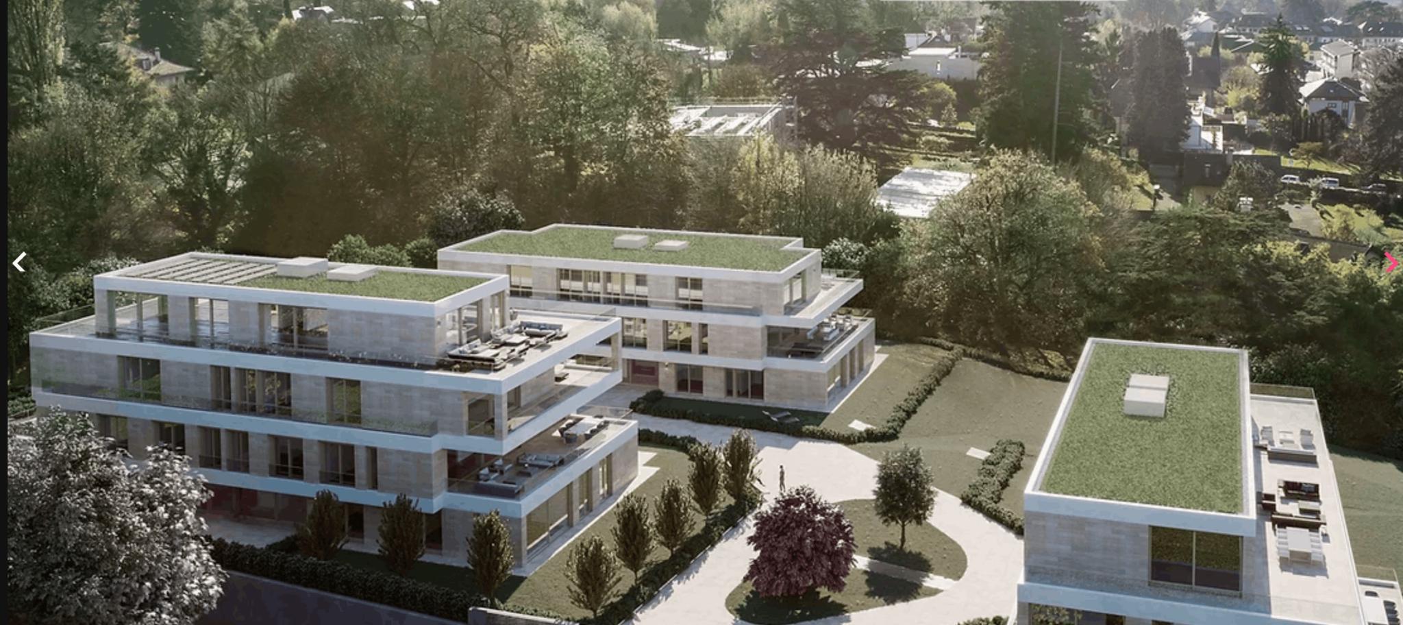 Attique dans une résidence neuve à Cologny